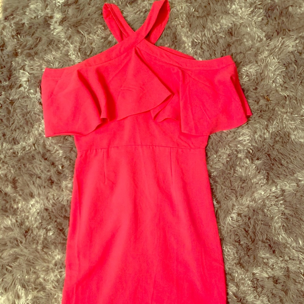 Hot pink dress